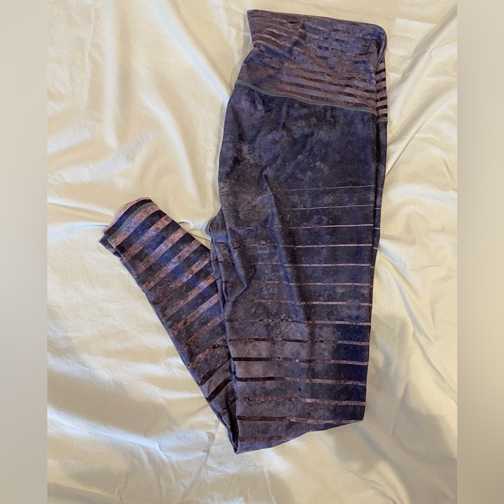 Striped Marbled Legging-Size L
